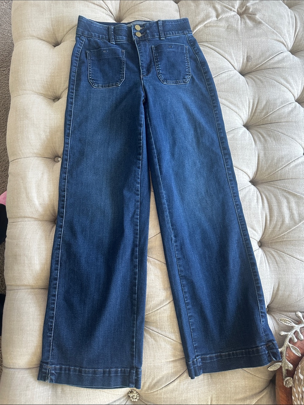 Wit & Wisdom Wide Leg Dark Blue Jeans